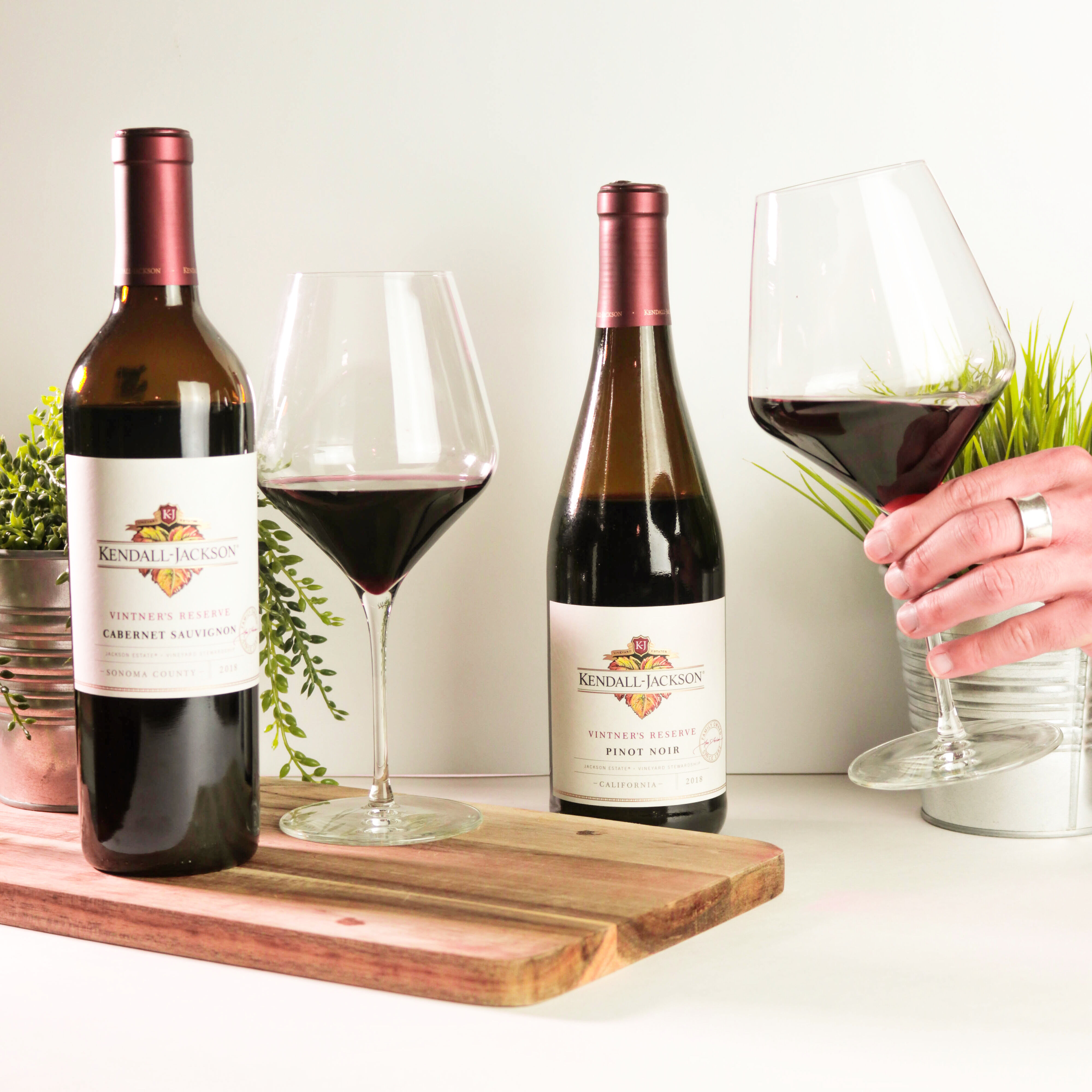 Pinot Noir and Cabernet Sauvignon